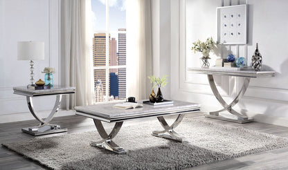 Furniture of America - Wettingen Sofa Table in Chrome - CM4285S-TABLE View 2