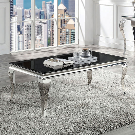 Furniture of America - Wetzikon Coffee Table in Black/Silver - CM4903BK-C-TABLE View 1