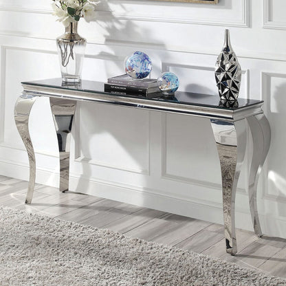 Furniture of America - Wetzikon Sofa Table in Black/Silver - CM4903BK-S-TABLE View 1