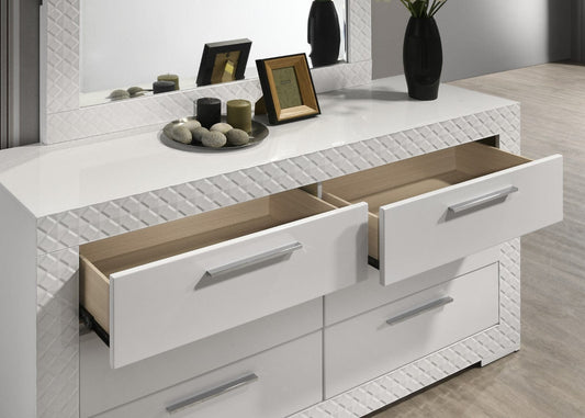 Furniture of America - Whitby Dresser in White - FM7216WH-D View 2