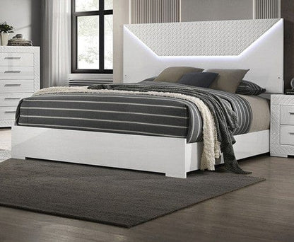 Furniture of America - Whitby E.King Bed in White - FM7216WH-EK-BED View 1