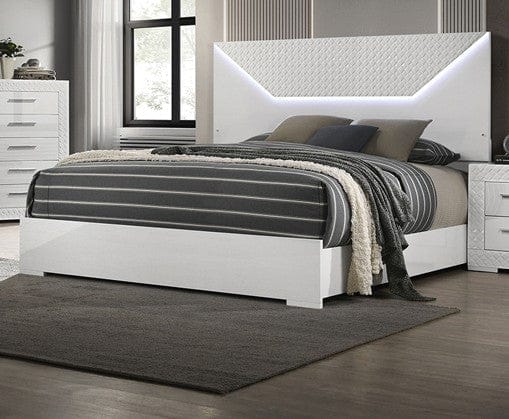 Furniture of America - Whitby E.King Bed in White - FM7216WH-EK-BED View 1