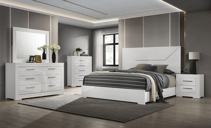 Furniture of America - Whitby E.King Bed in White - FM7216WH-EK-BED View 2