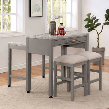 Furniture of America - Whitehall - 3 Pc. Counter Ht. Table Set - FOA3544LG-PT-3PC view 1