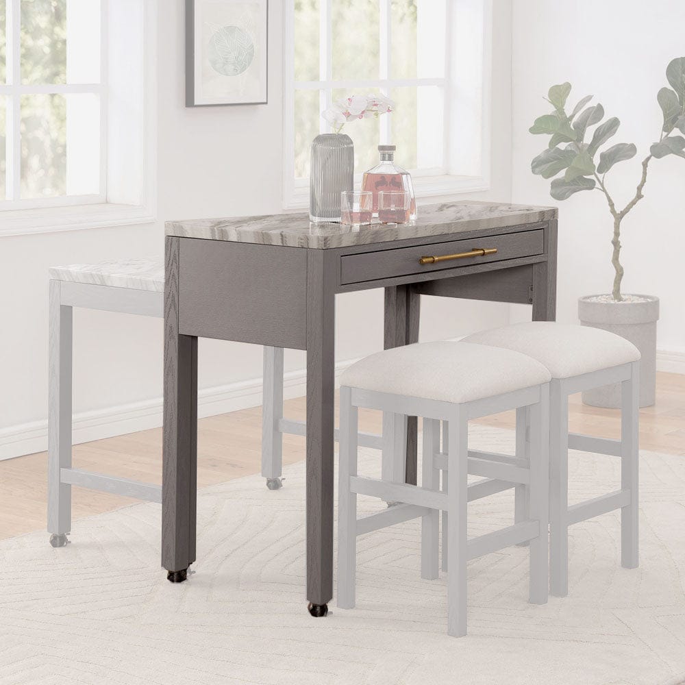 Furniture of America - Whitehall Counter Ht. Table in White/Light Gray/Beige - FOA3544LG-PT View 1