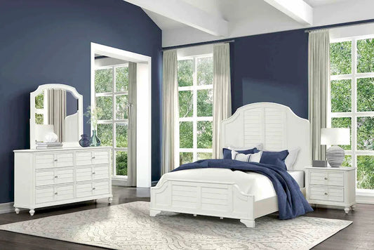 Furniture of America - Whitehaven - 3 Pc. Queen Bedroom Set - FM7708WH-Q-4PC view 1