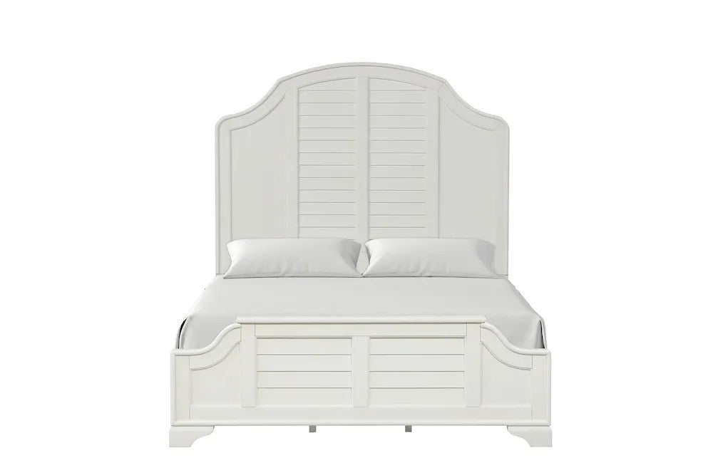 Furniture of America - Whitehaven - E.King Bed, Antique White - FM7708WH-EK-BED view 4