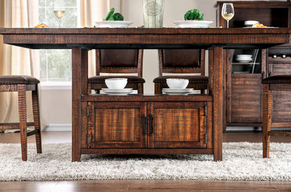 Furniture of America - Wichita Counter Ht. Table in Distressed Dark Oak - CM3061PT View 1