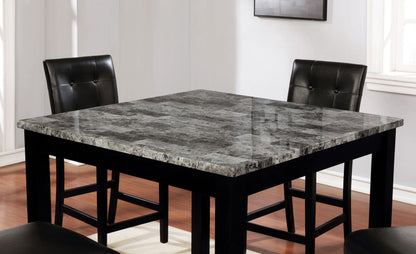 Furniture of America - Wildrose 5 Pc. Counter Ht. Table Set in Gray/Black - CM3712PT-5PK View 2