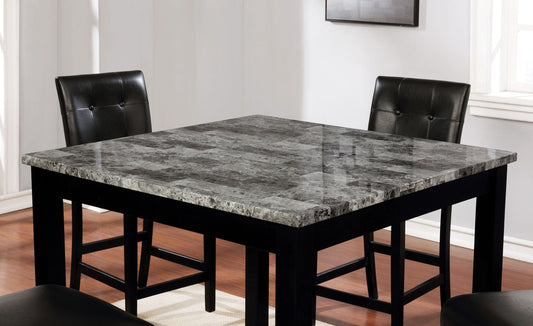 Furniture of America - Wildrose 5 Pc. Counter Ht. Table Set in Gray/Black - CM3712PT-5PK View 2