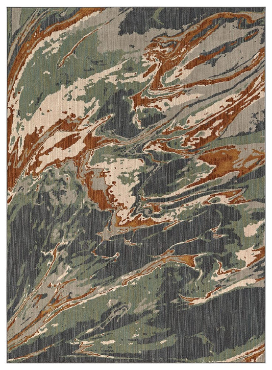 Furniture of America - Wilhelm 8' X 11' Area Rug in Doppler Teal - RG8159M View 1