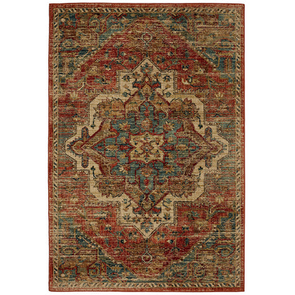Furniture of America - Wilhelm 8' X 11' Area Rug in Spice Rose - RG8160M View 1