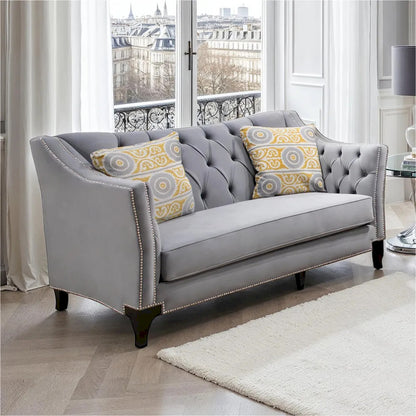 Furniture of America - Wilmette - Loveseat - SM2296GY-LV view 1