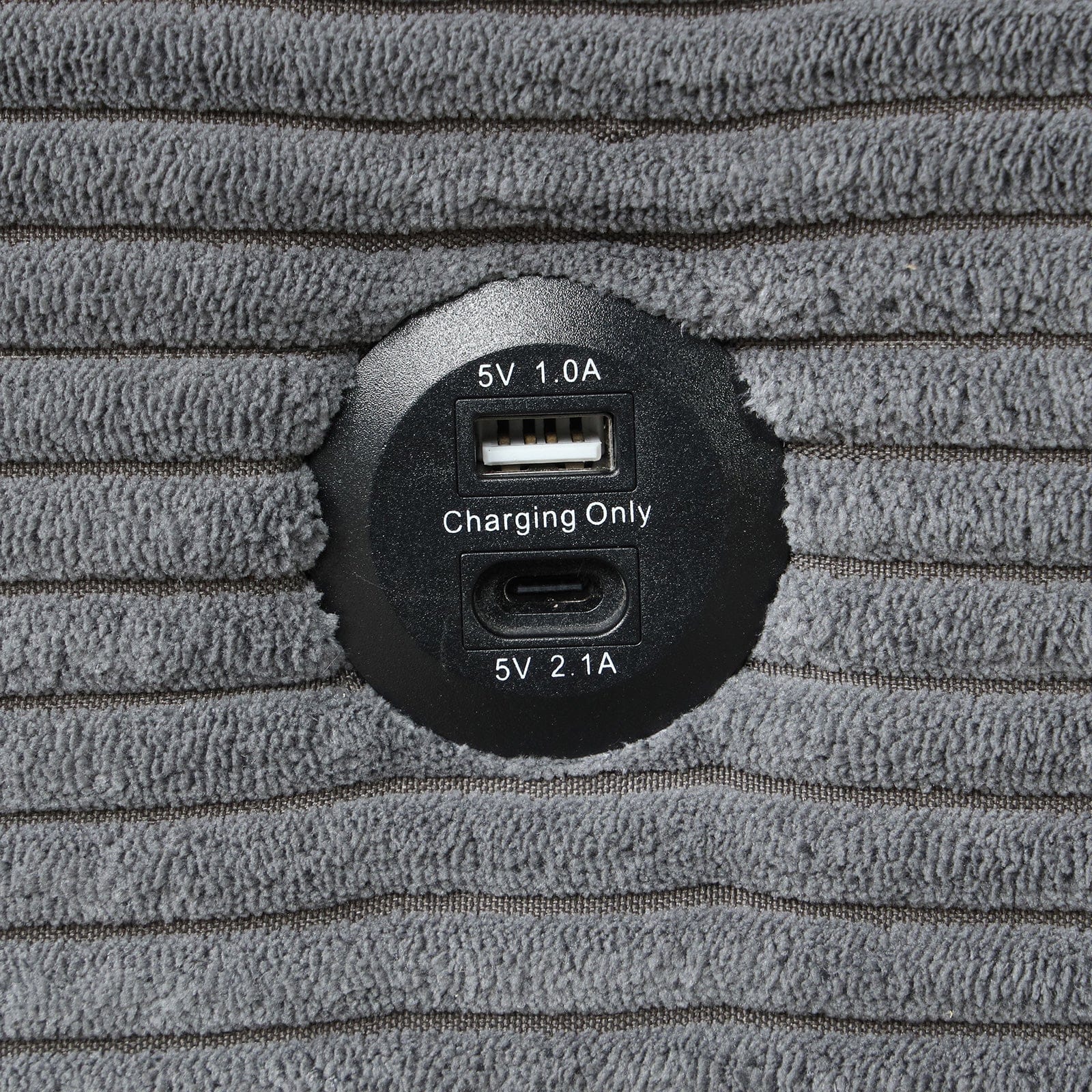 Furniture of America - Winsford Sectional Reversible Chaise Storage in Gray - FM6967GY-SECT View 5