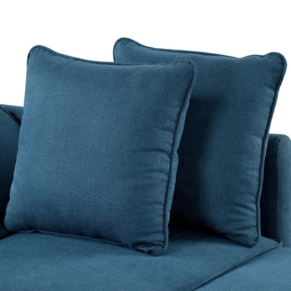 Furniture of America - Woburn Convertible Chair in Blue - FM6962BL View 7
