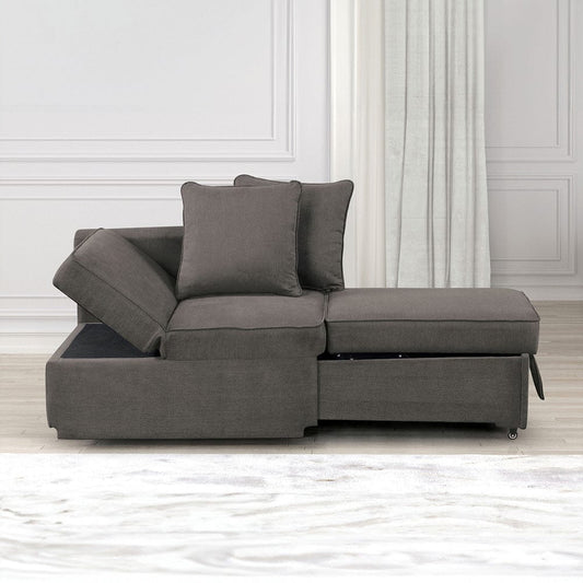 Furniture of America - Woburn Convertible Chair in Gray - FM6962GY View 1