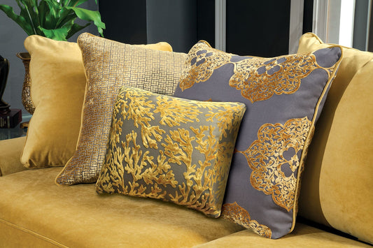 Furniture of America - Wolver Chair in Gold/Gray - SM2201-CH View 2