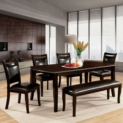 Furniture of America - Woodside Dining Table in Dark Cherry/Espresso - CM3024T View 3