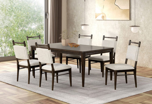 Furniture of America - Woolwich 7 Pc. Dining Table Set in Dark Walnut - FM3433DW-T-7PC View 1