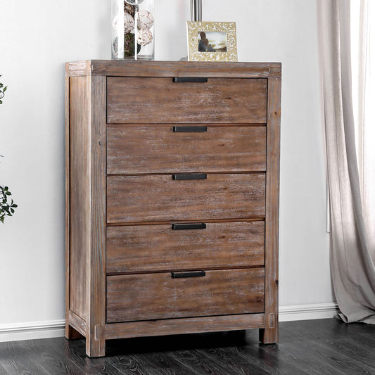 Furniture of America - Wynton Chest in Weathered Light Oak - CM7360C View 1
