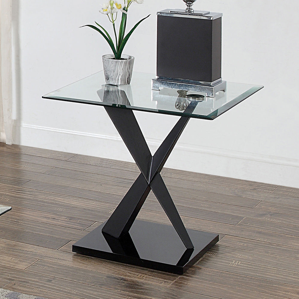 Furniture of America - Xanthus End Table in Black - CM4191BK-E-TABLE View 1
