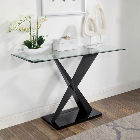 Furniture of America - Xanthus Sofa Table in Black - CM4191BK-S-TABLE View 1