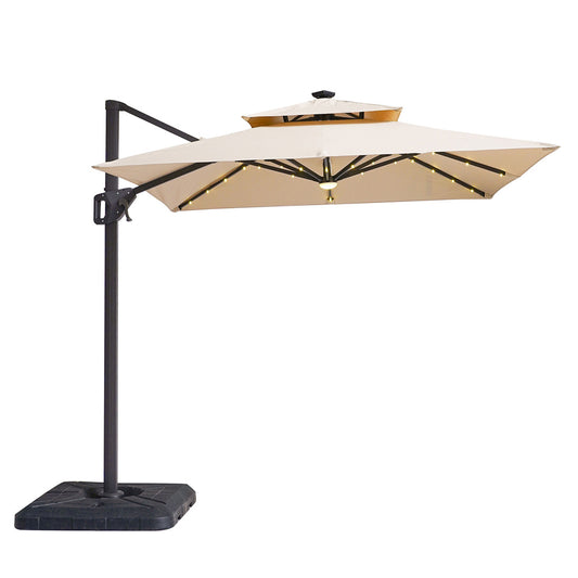 Furniture of America - Xico 8' SQ Umbrella in Beige - LA-A030BG View 1