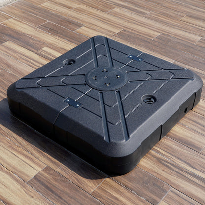 Furniture of America - Xico 8' SQ Umbrella with Base in Red - LA-A030RD+BASE View 2