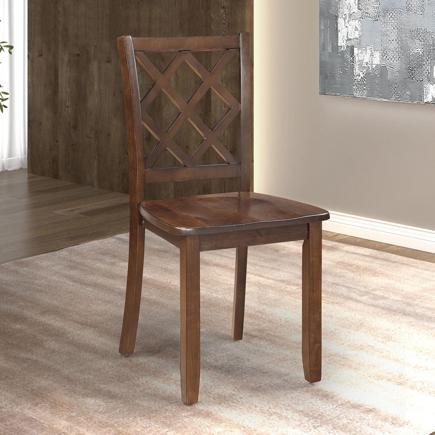 Furniture of America - Yamhill 5 Pc. Dining Table Set in Dark Cherry - FM3424CH-T-5PK View 3
