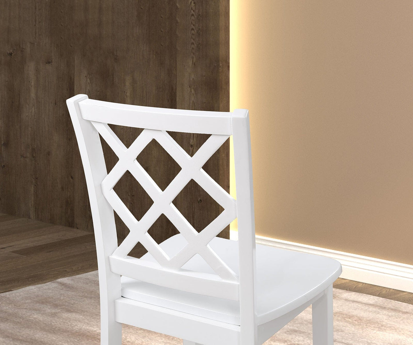Furniture of America - Yamhill 5 Pc. Dining Table Set in White - FM3424WH-T-5PK View 5