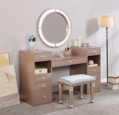 Furniture of America - Yasmine Vanity Set in Tiffany Blush - FOA-DK5683PK-PK View 1