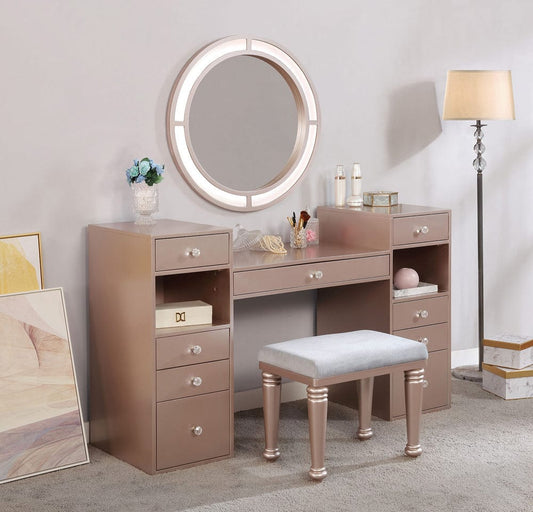 Furniture of America - Yasmine Vanity Set in Tiffany Blush - FOA-DK5683PK-PK View 1