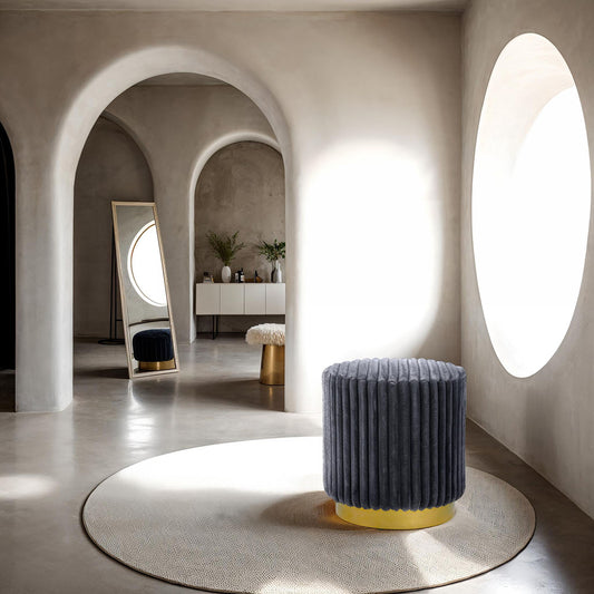 Furniture of America - Yolanda Stool in Dark Gray - FM-AC8001DG View 1