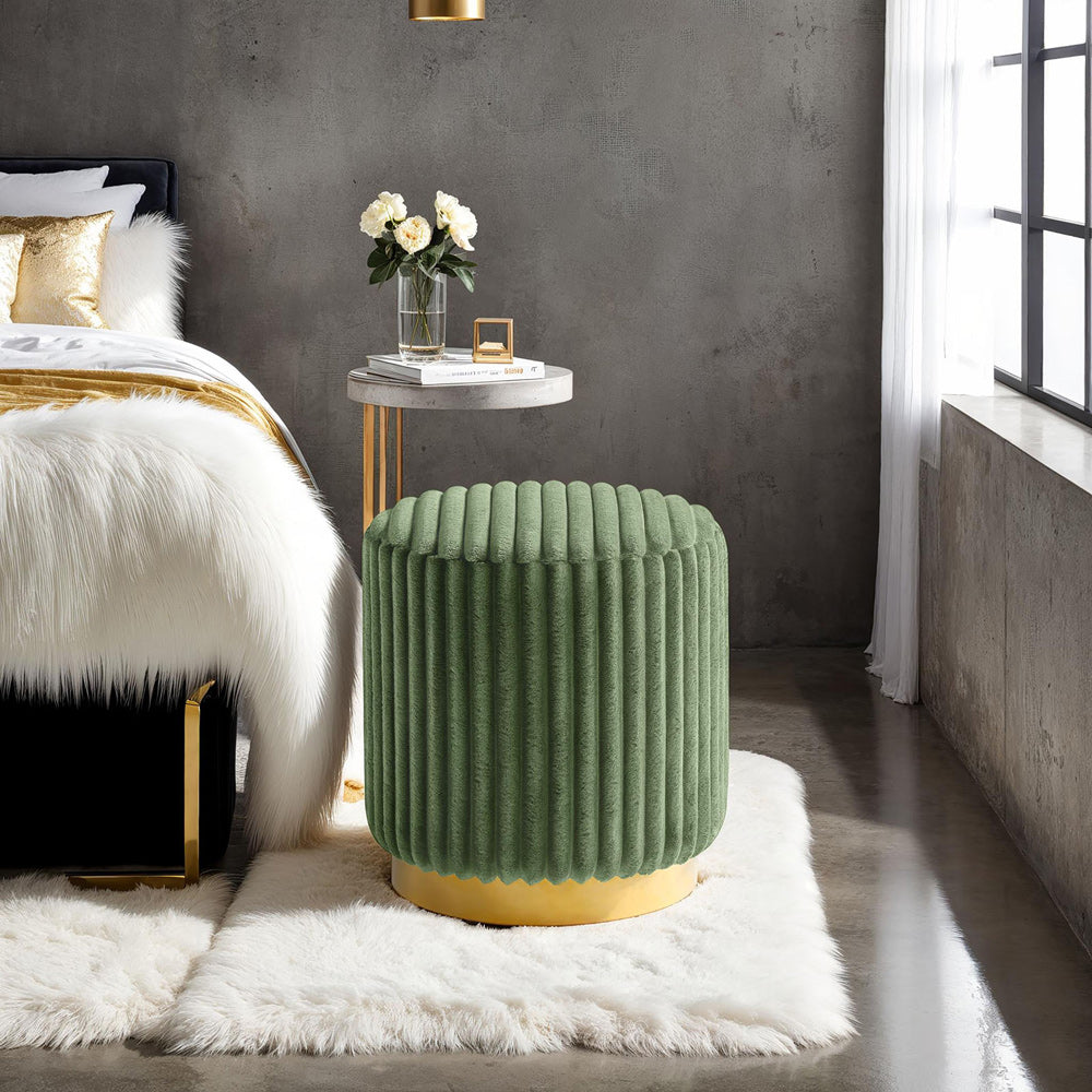 Furniture of America - Yolanda Stool in Green - FM-AC8001GR View 1