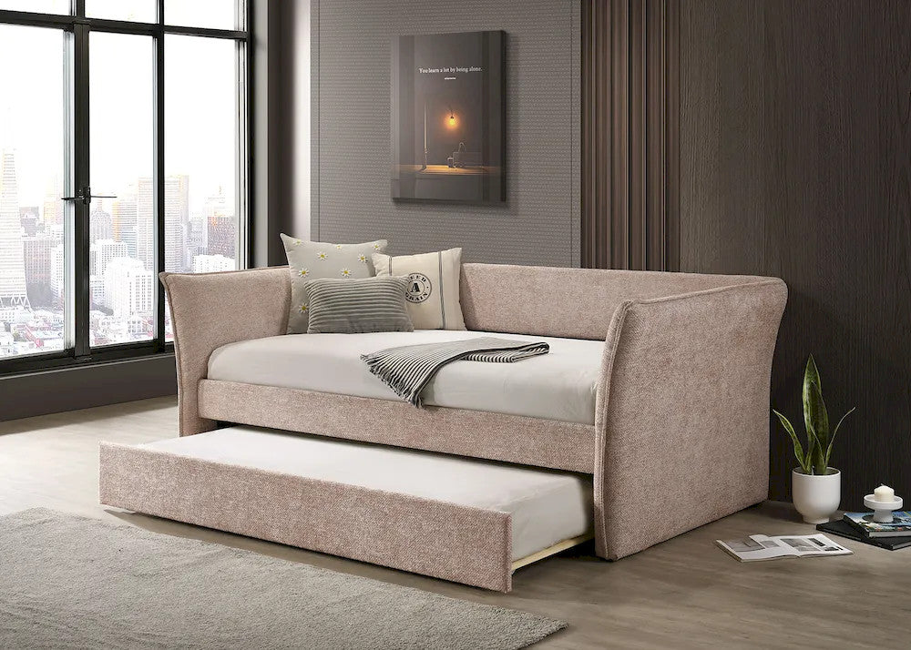 Furniture of America - Yuri - Twin Daybed w/ Trundle - Pink - FM1203PK-BED view 1