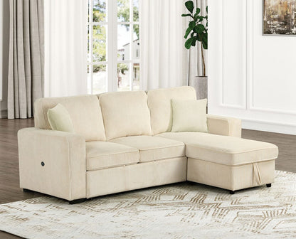 Furniture of America - Yves Sectional in Beige - FM6964BG-SECT View 1