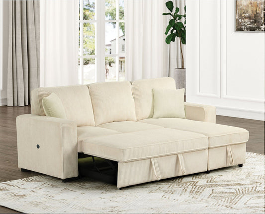 Furniture of America - Yves Sectional in Beige - FM6964BG-SECT View 2