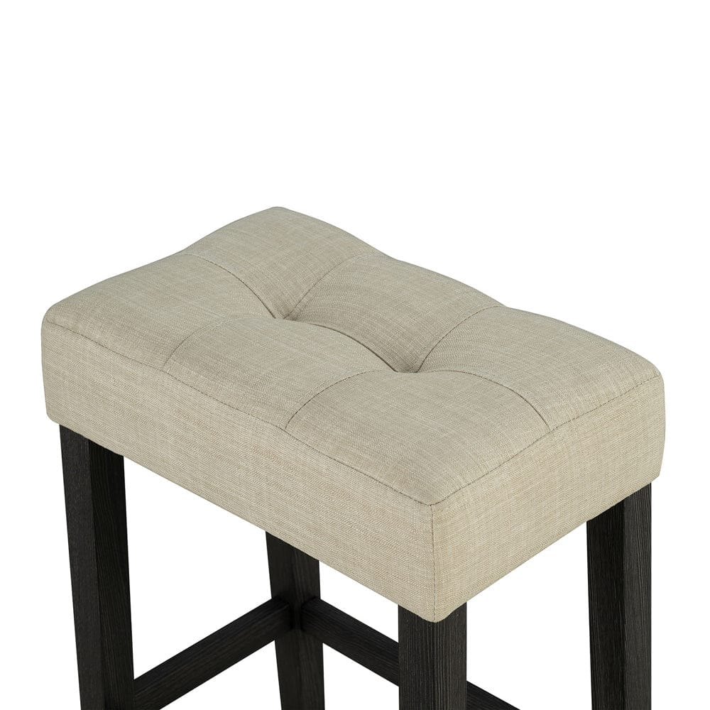 Furniture of America - Zanaide 3 Pc. Counter Ht. Table Set w/ USB in Black/Gray/Beige - SL3402BK-PT-3PK View 4