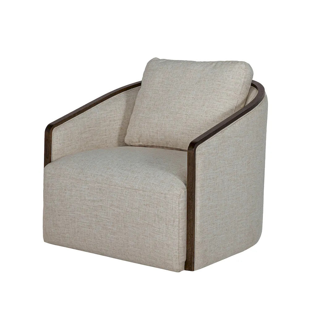 Furniture of America - Zebina - Swivel Chair - Khaki - FM-AC6014LB-SW view 3