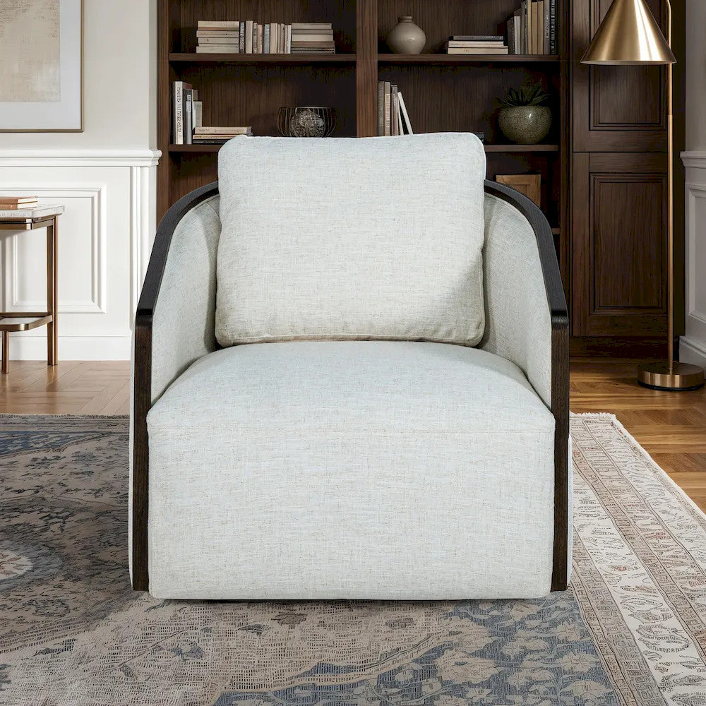 Furniture of America - Zebina - Swivel Chair - White - FM-AC6014WH-SW view 2