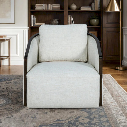 Furniture of America - Zebina - Swivel Chair - White - FM-AC6014WH-SW view 2