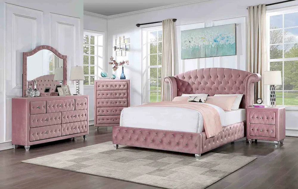 Furniture of America - Zohar - 4 Pc. Queen Bedroom Set w/ Chest - CM7130PK-Q-5PC-CHEST view 1