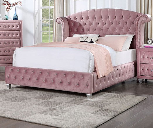 Furniture of America - Zohar Full Bed in Pink - CM7130PK-F-BED View 1
