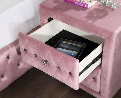 Furniture of America - Zohar Nightstand in Pink - CM7130PK-N View 2
