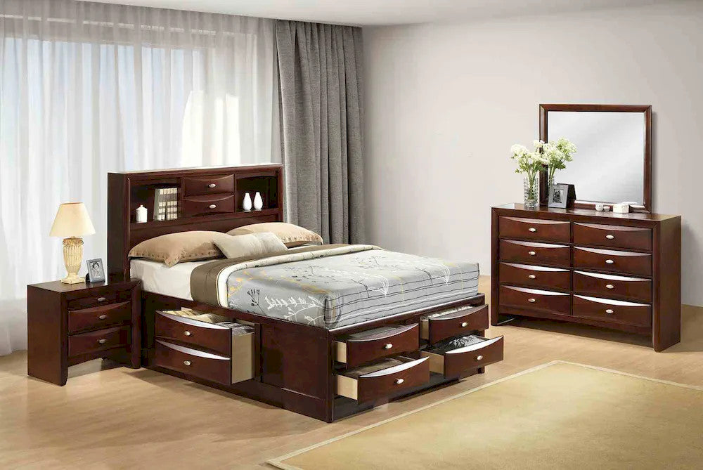Furniture of America - Zosimo - 3 Pc. Queen Bedroom Set - Dark Cherry - FM7210CH-Q-4PC view 1