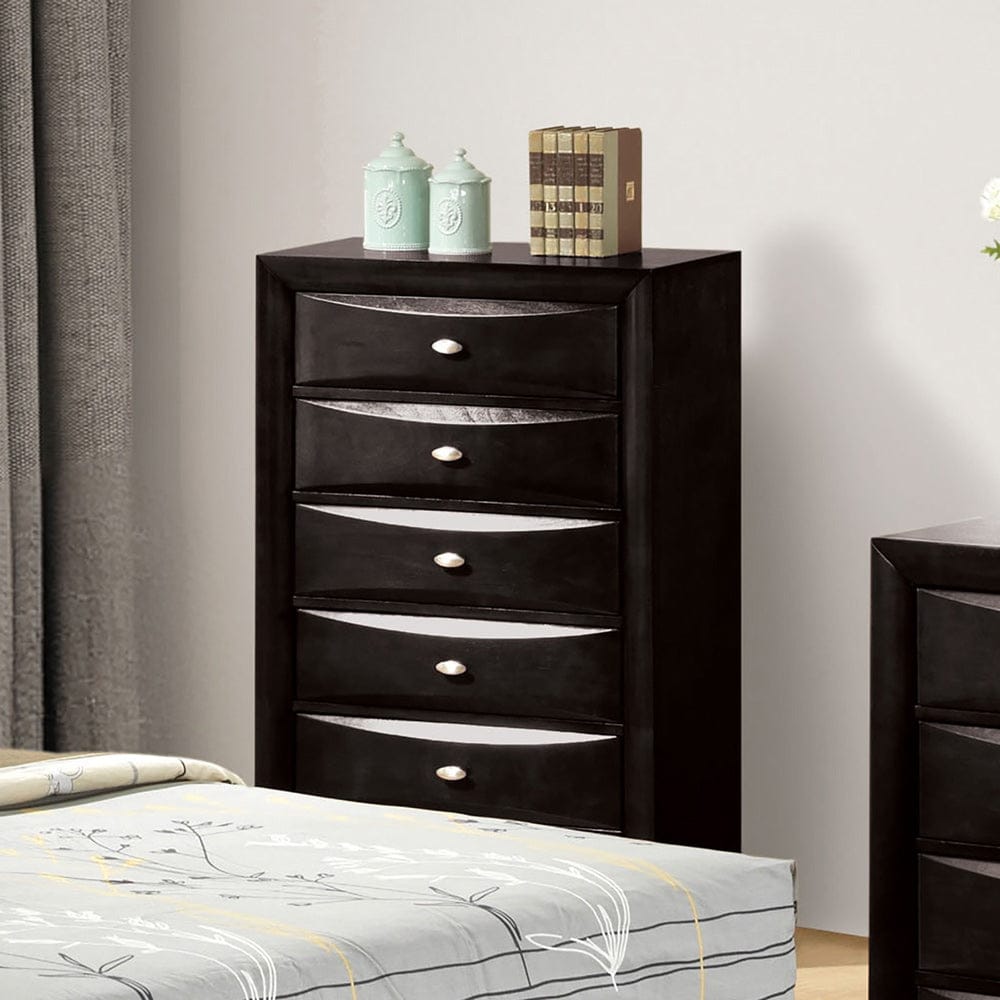 Furniture of America - Zosimo Chest in Black - FM7210BK-C View 1