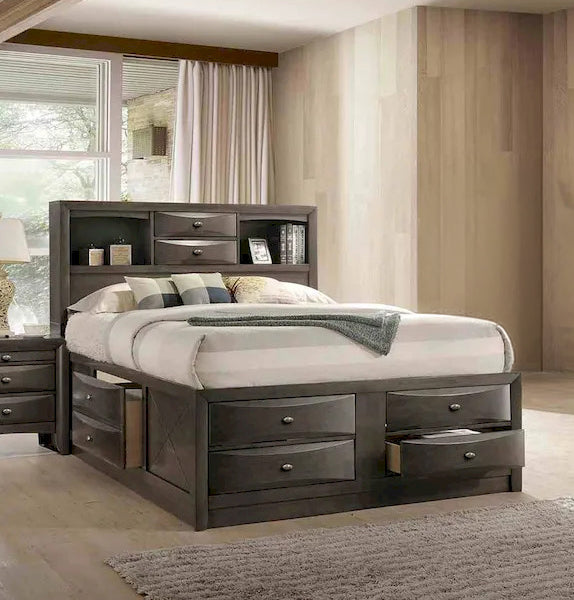 Furniture of America - Zosimo - E.King Bed, Gray - FM7210GY-EK-BED view 1
