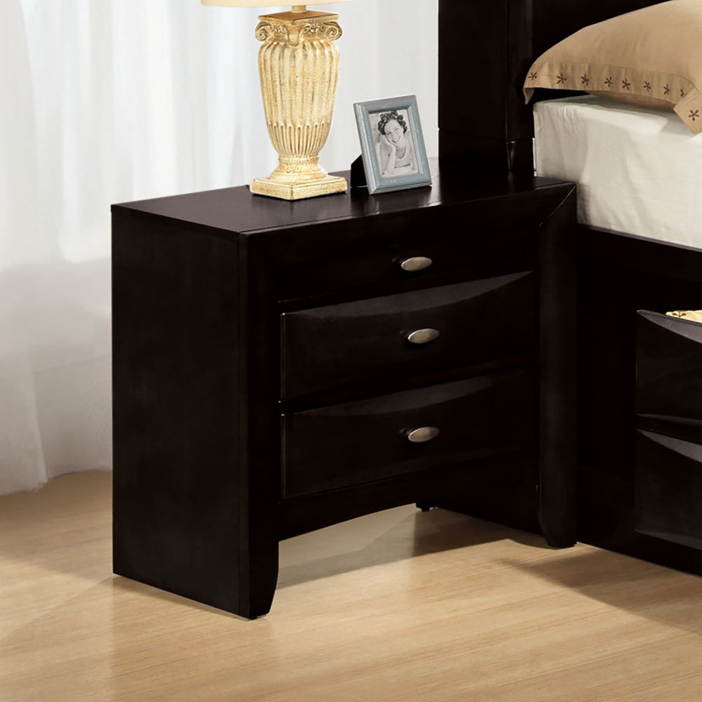 Furniture of America - Zosimo Nightstand in Black - FM7210BK-N View 1