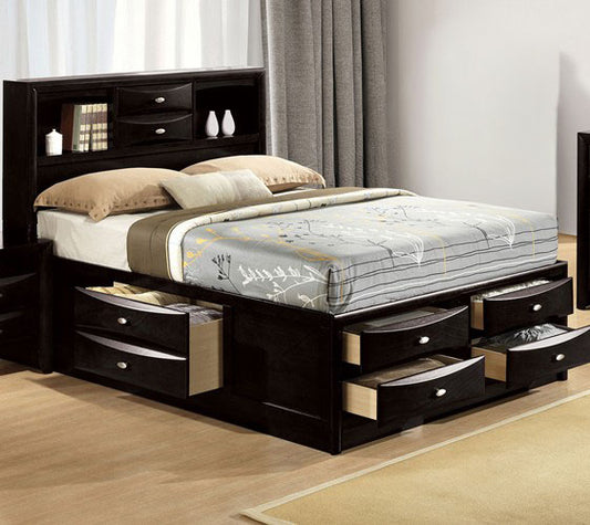 Furniture of America - Zosimo Queen Bed in Black - FM7210BK-Q-BED View 1