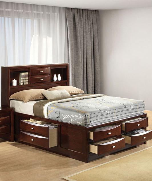 Furniture of America - Zosimo Queen Bed in Dark Cherry - FM7210CH-Q-BED View 1